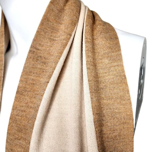 GUCCI Cashmere and Wool Scarf with Interlocking GG logo 84" - Picture 14 of 14